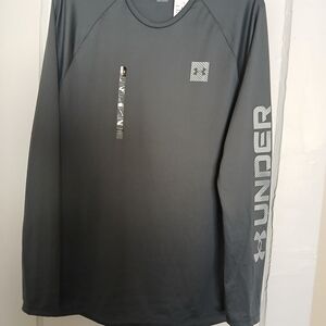 Under Armour Men’s Long-Sleeve Performance Tee - Charcoal Gray